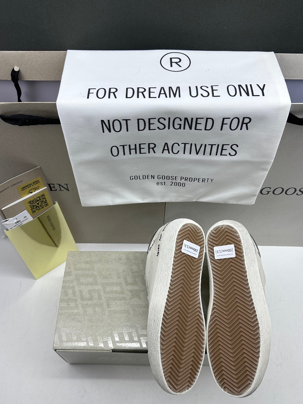 Golden Goose Super-Star 'Perforated Star/Grey Suede Heel Tab'