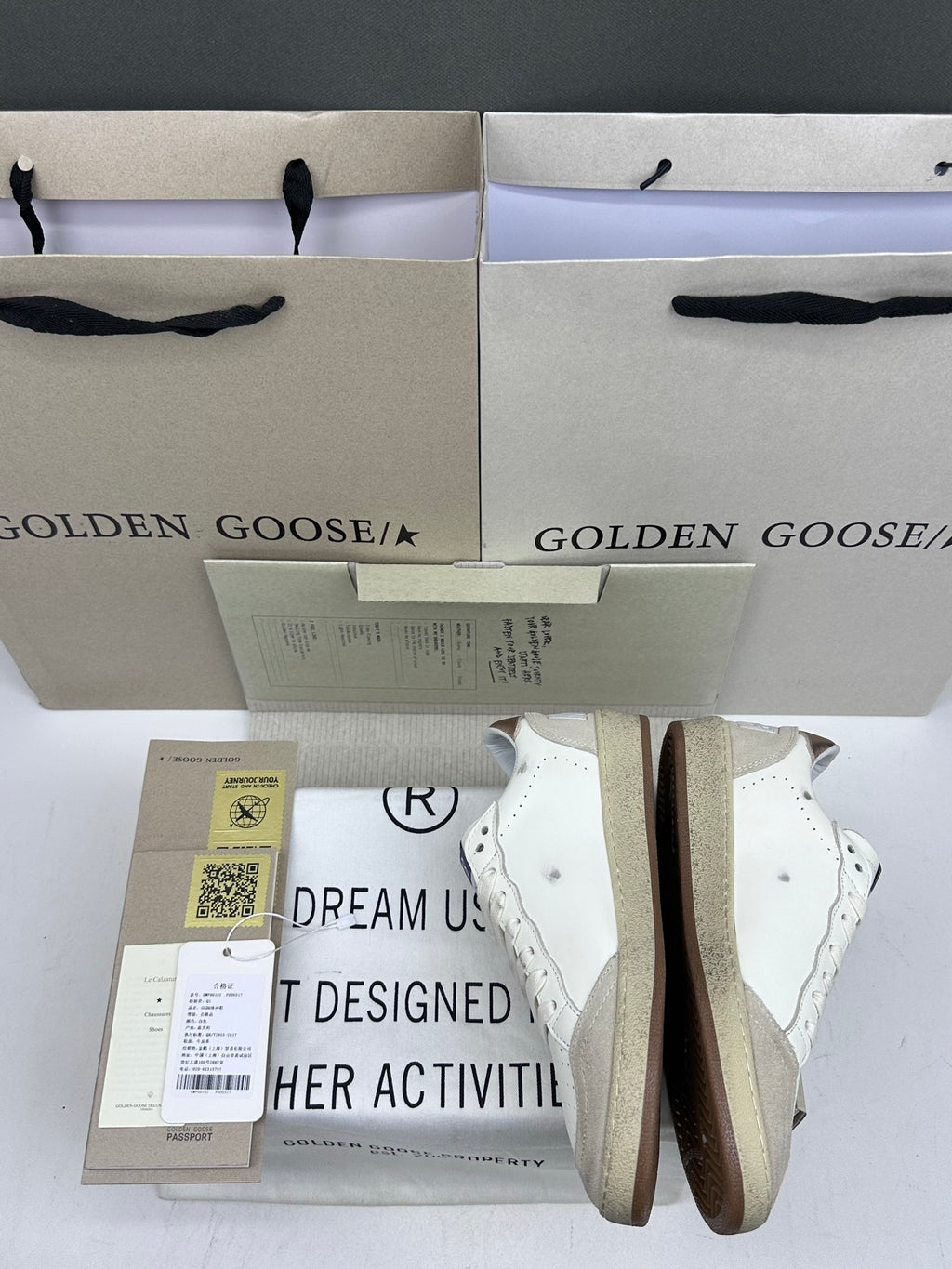 Golden Goose Ball-Star 'Pink Suede Star/Rose Gold Heel Tab'