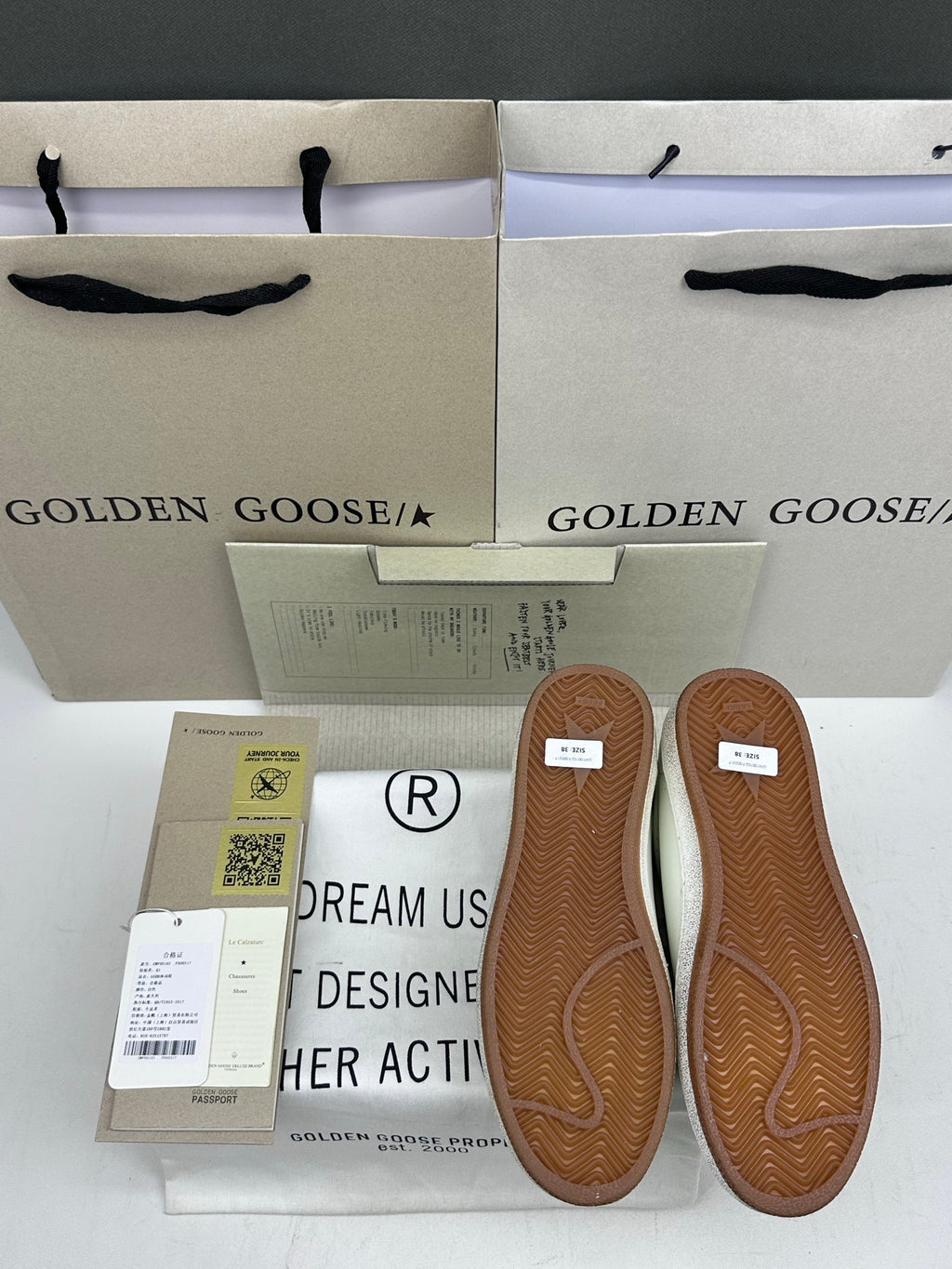 Golden Goose Ball-Star 'Grey Suede Star/Silver Heel Tab'