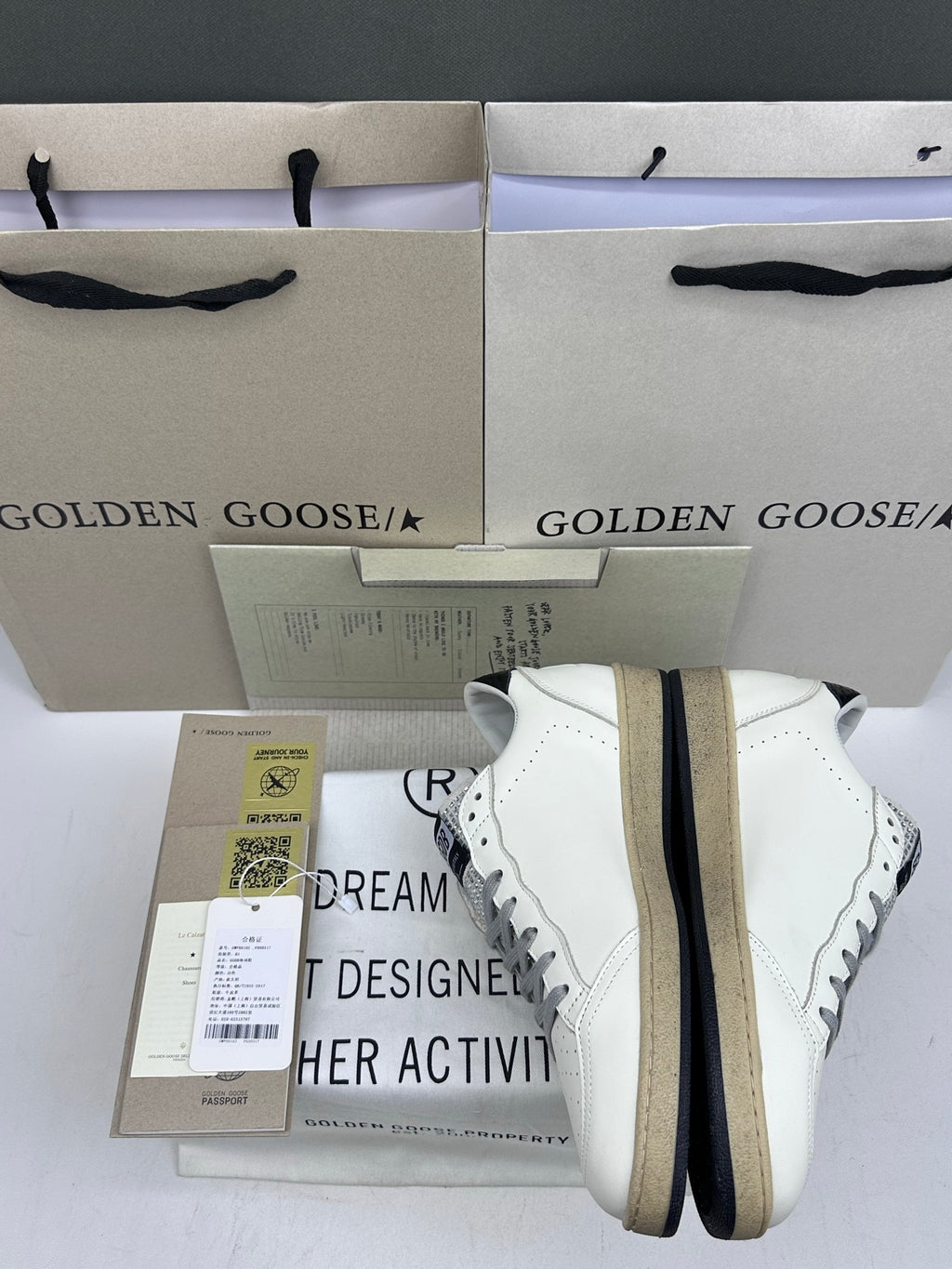 Golden Goose Ball-Star 'Black Suede Star/Black Crocodile Leather Heel Tab'
