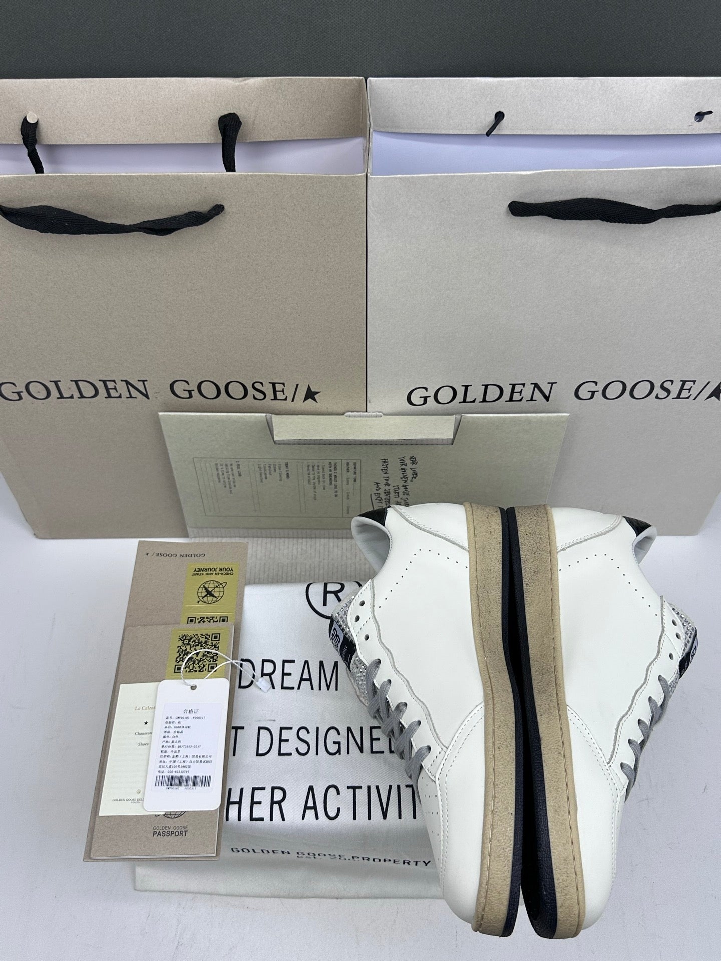 Golden Goose Ball-Star 'Black Suede Star/Black Crocodile Leather Heel Tab'