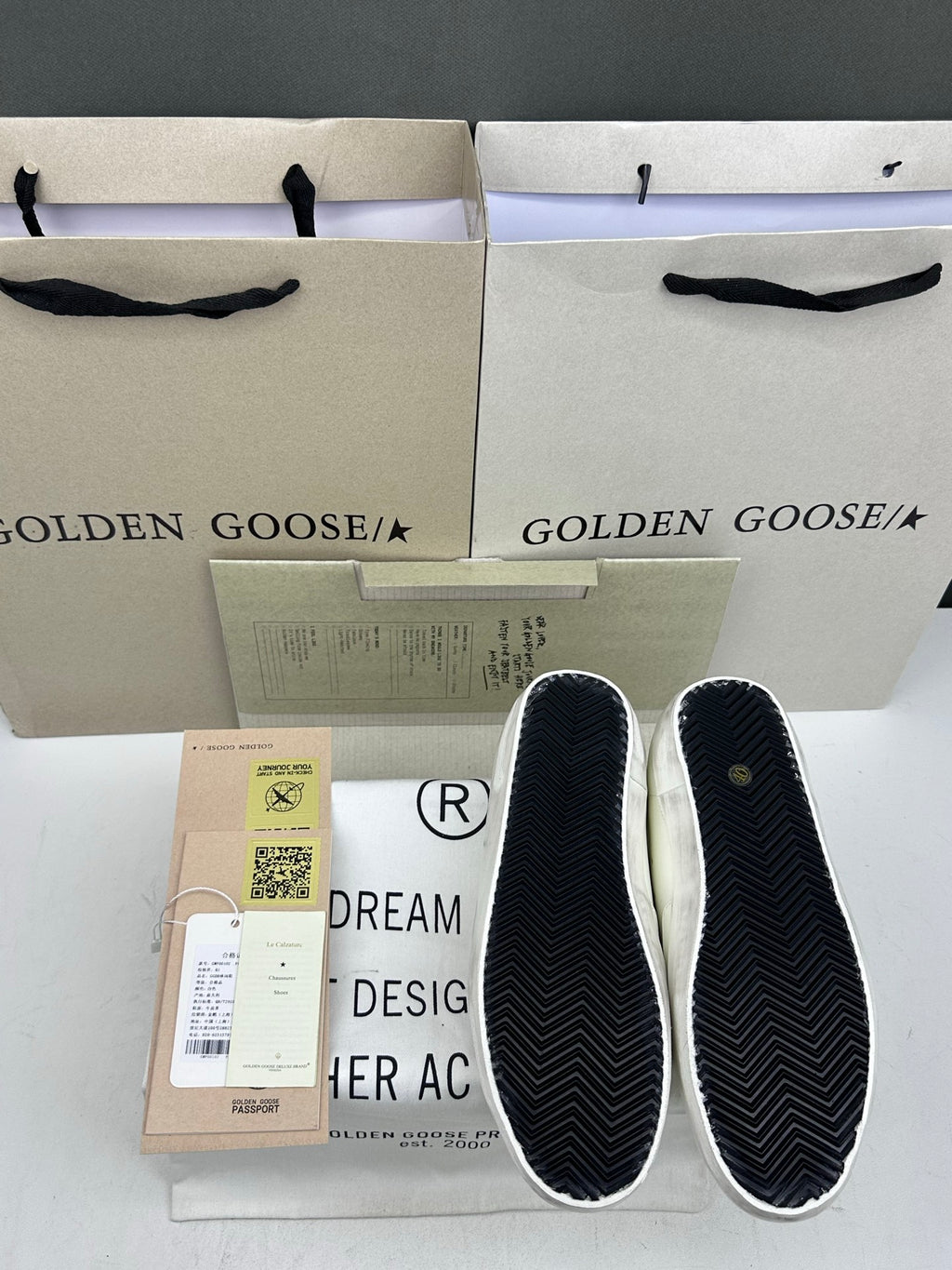 Golden Goose Super-Star 'Rainbow Star/Silver Glitter Heel Tab'