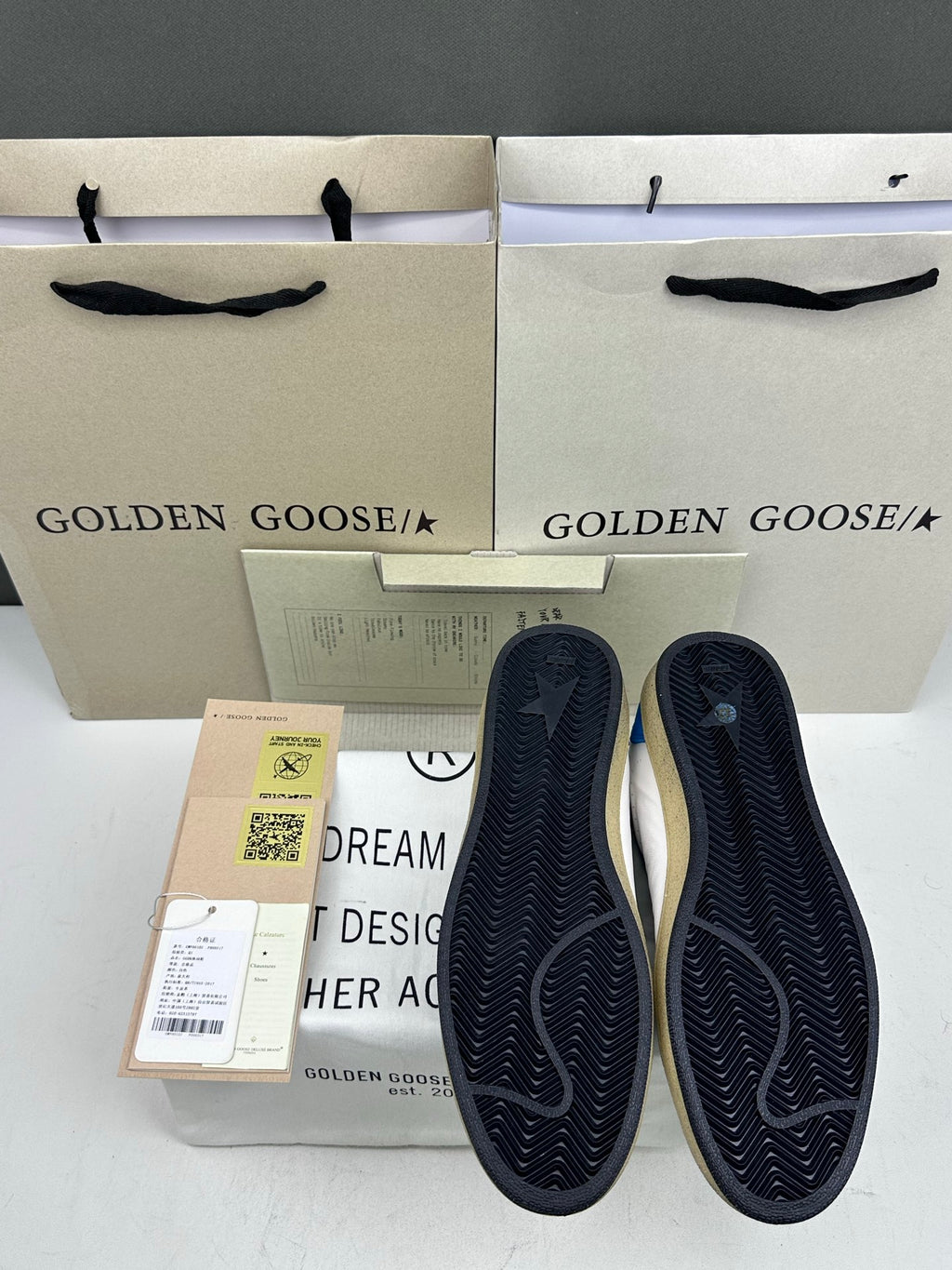 Golden Goose Ball-Star 'LTD Blue Leather Star/Silver Heel Tab'