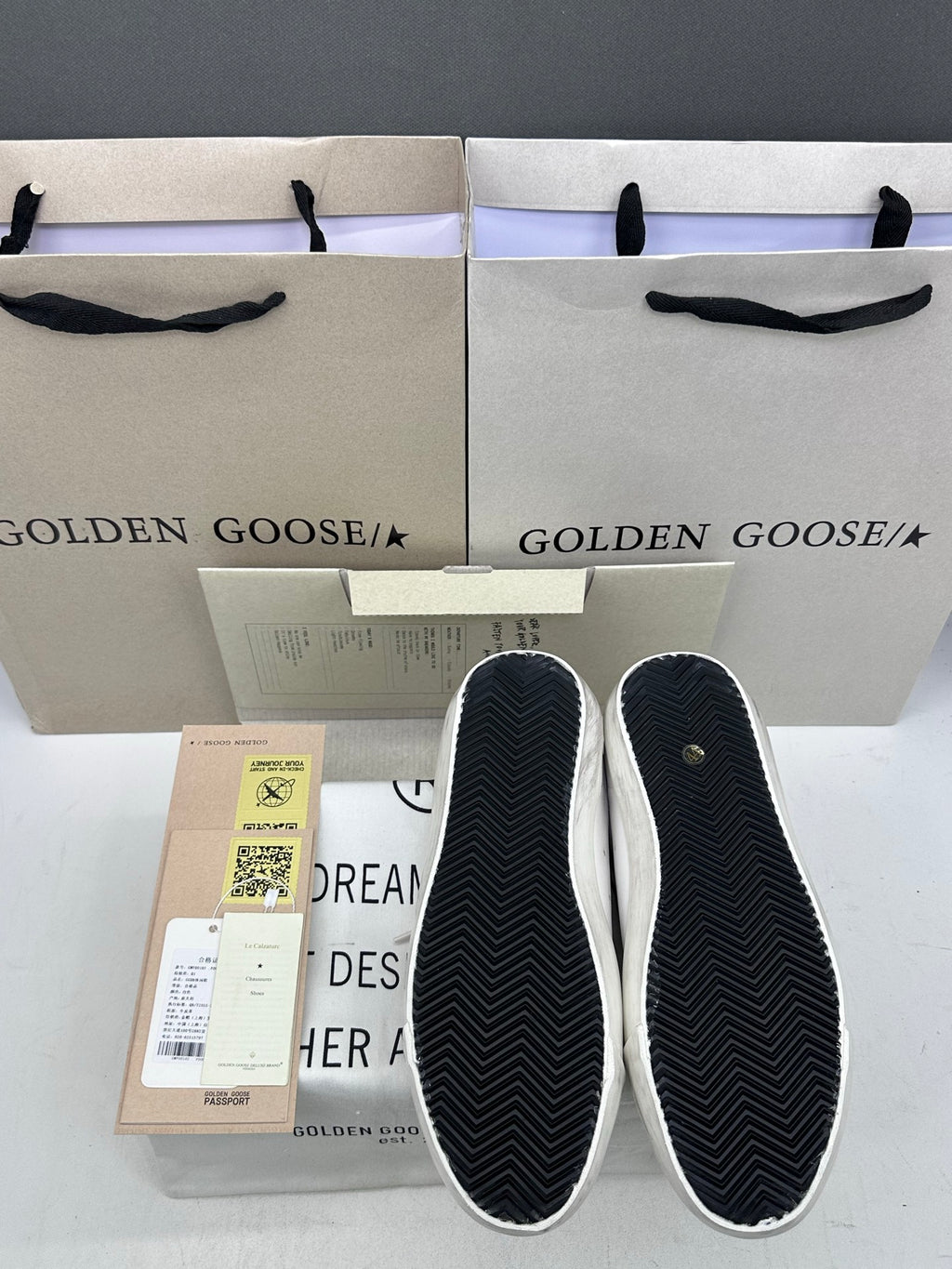 Golden Goose Super-Star 'Red Leather Star & Heel Tab'