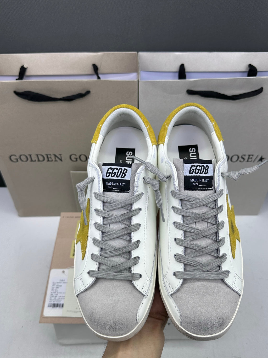 Golden Goose Super-Star 'Yellow Suede Star & Heel Tab'