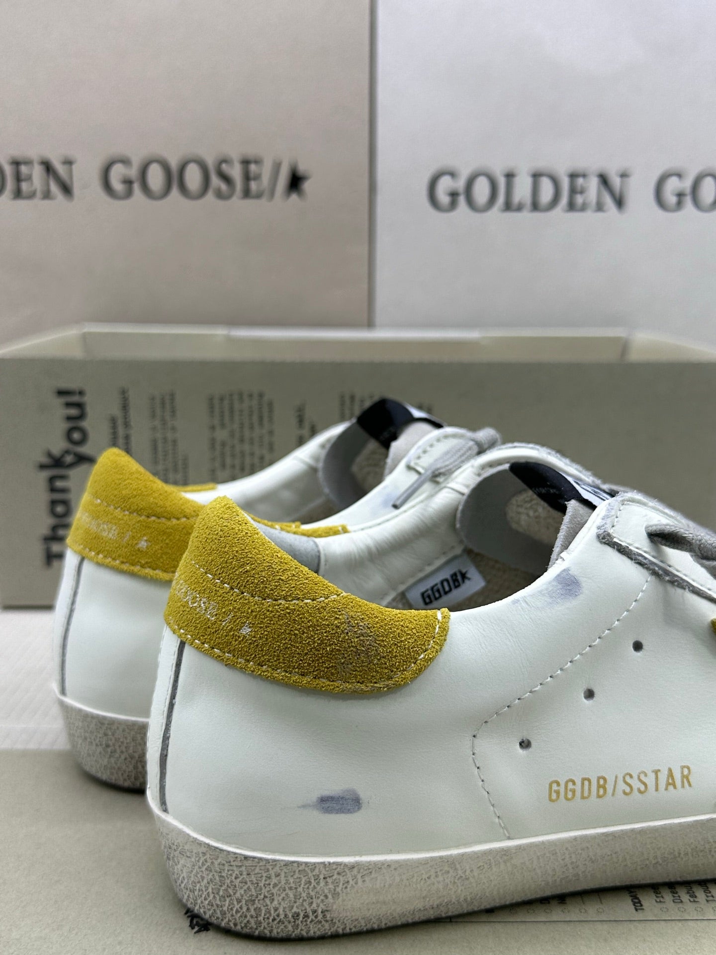 Golden Goose Super-Star 'Yellow Suede Star & Heel Tab'