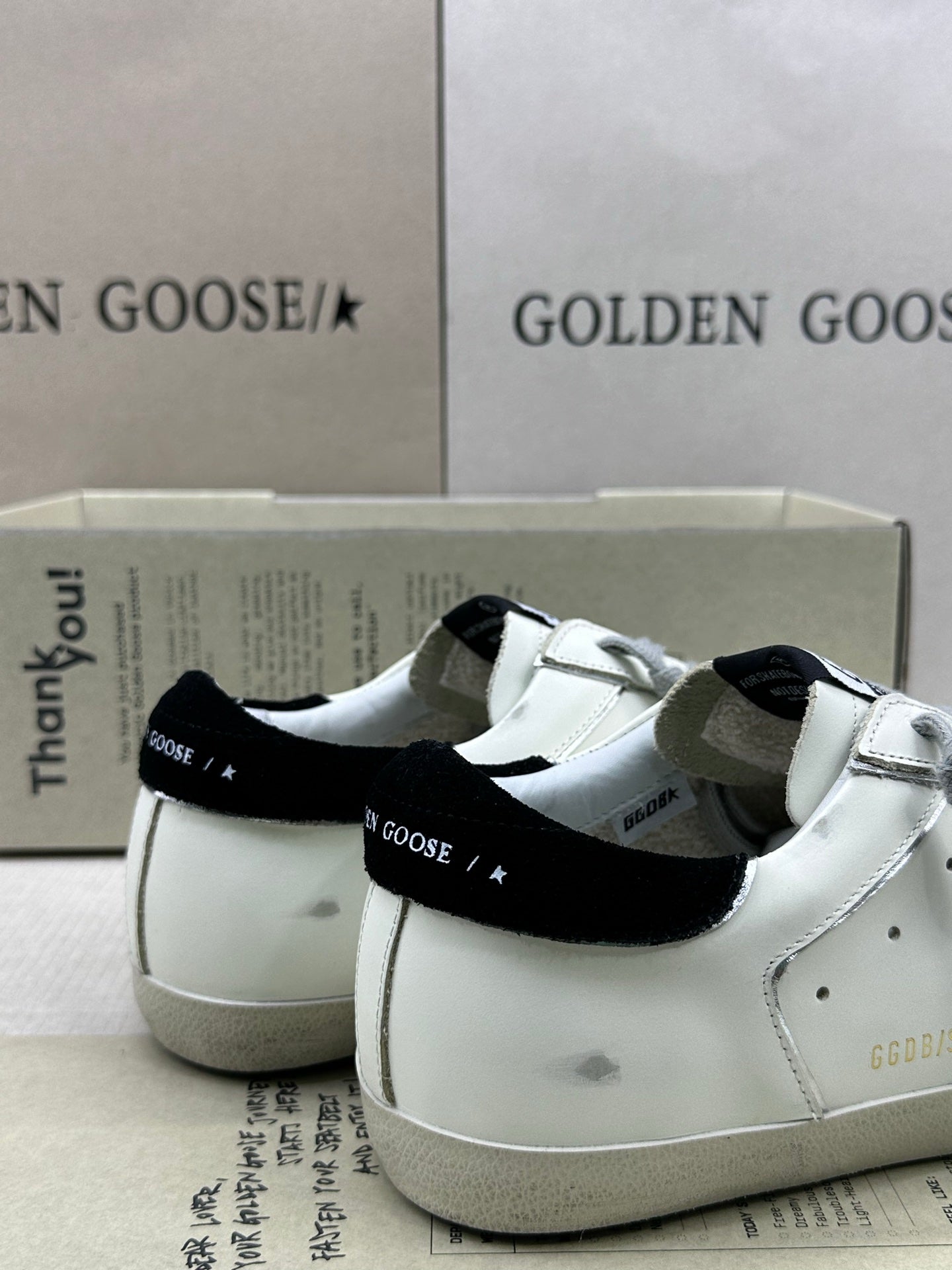 Golden Goose Super-Star 'Silver Star/Suede Black Heel Tab'