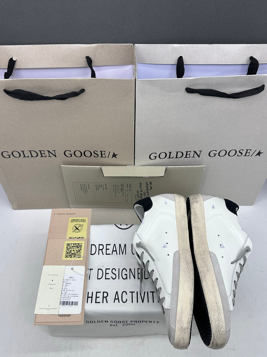 Golden Goose Super-Star 'Black Suede Star & Heel Tab'