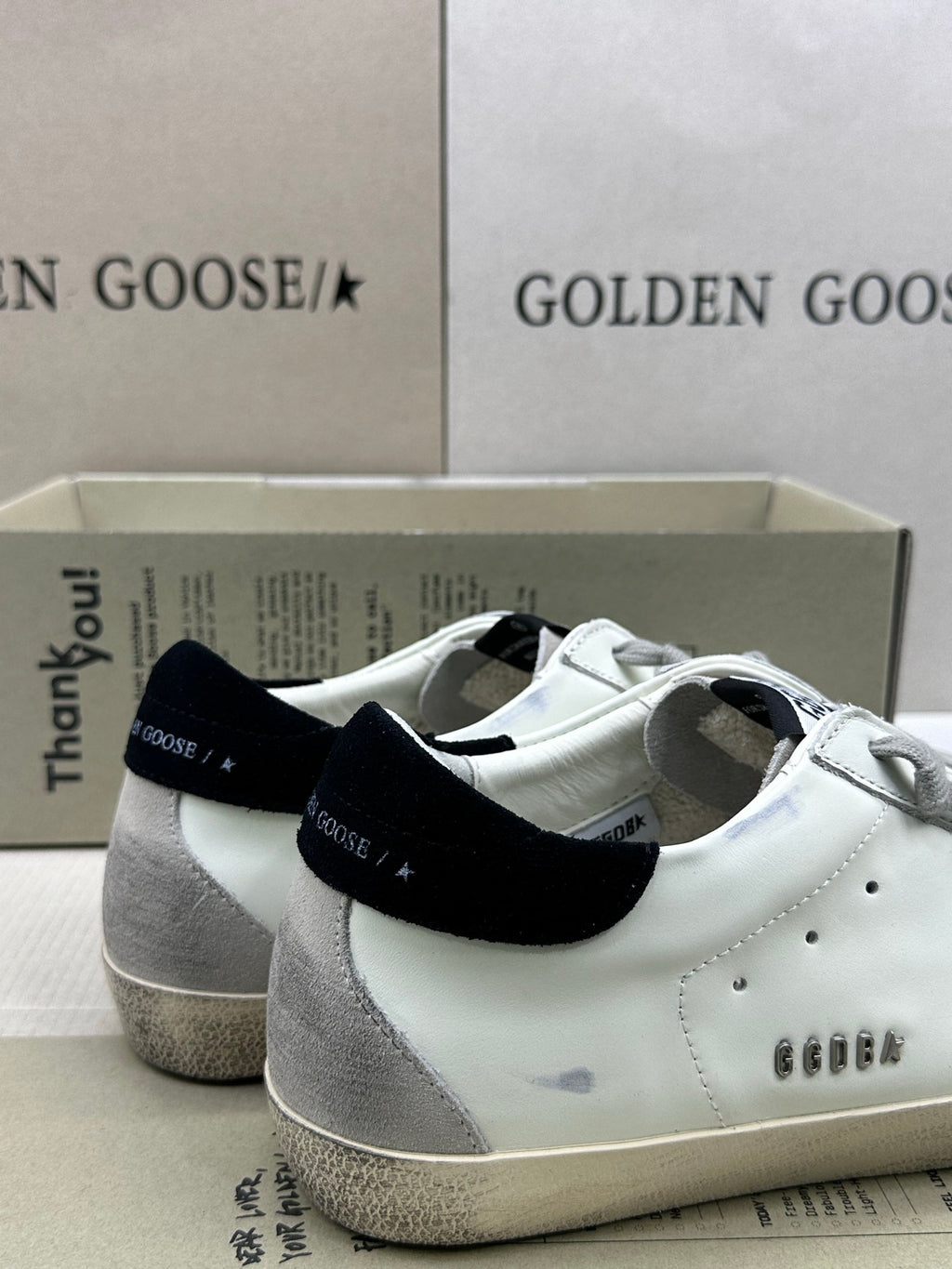 Golden Goose Super-Star 'Black Suede Star & Heel Tab'