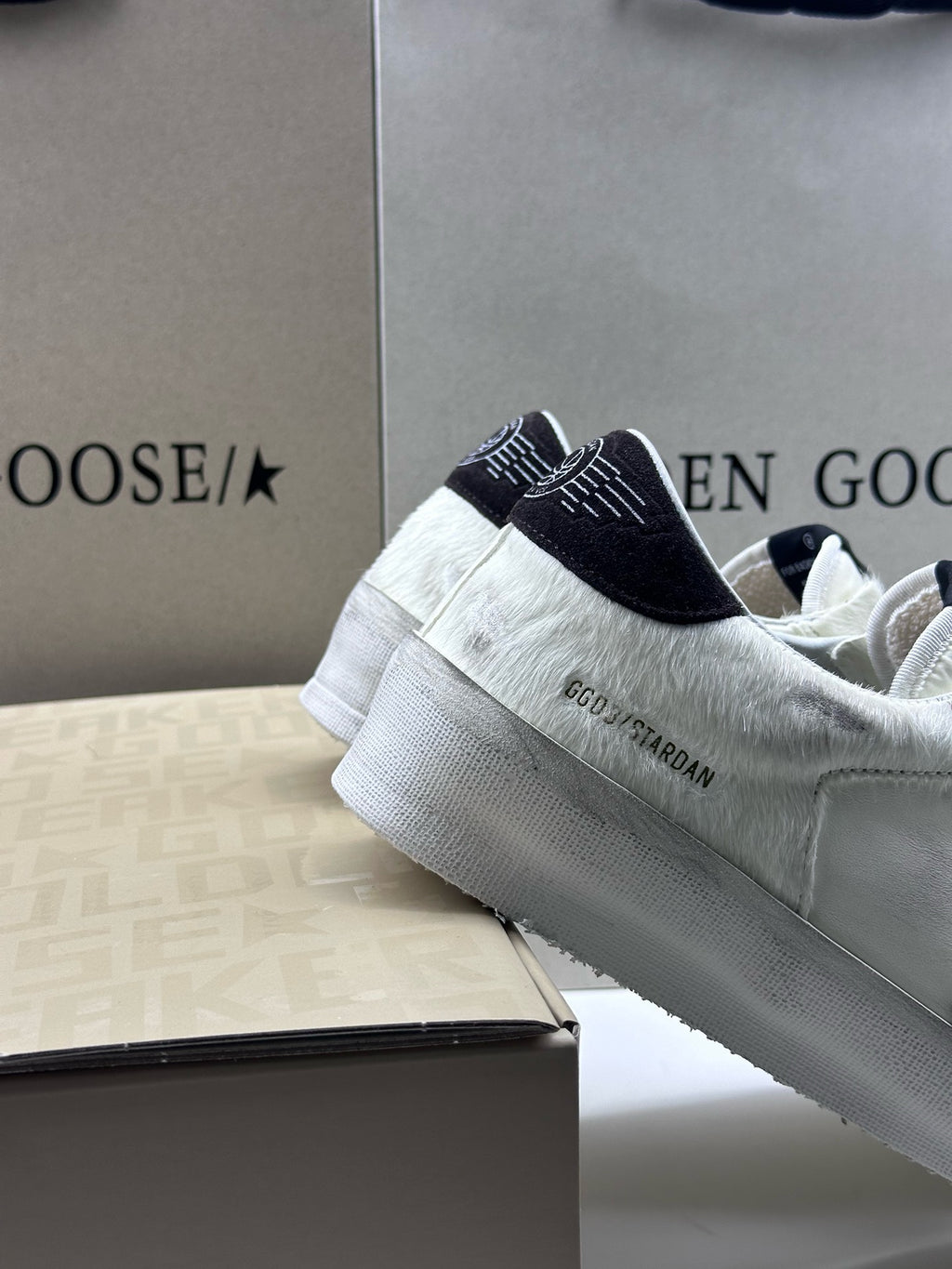Golden Goose Stardan 'Black Suede Star & Heel Tab'