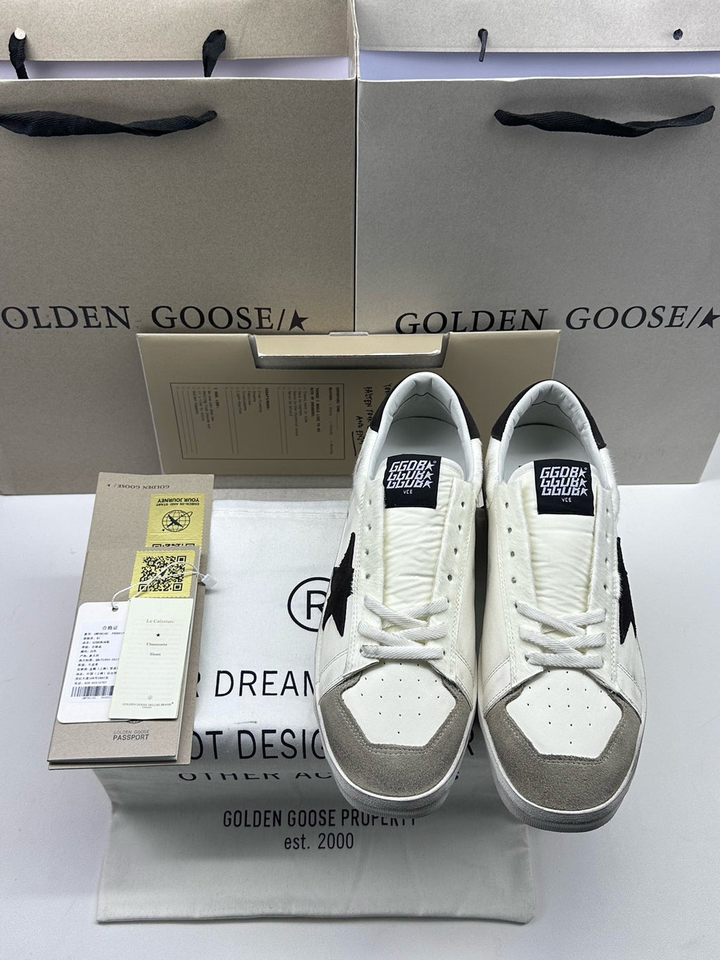 Golden Goose Stardan 'Black Suede Star & Heel Tab'