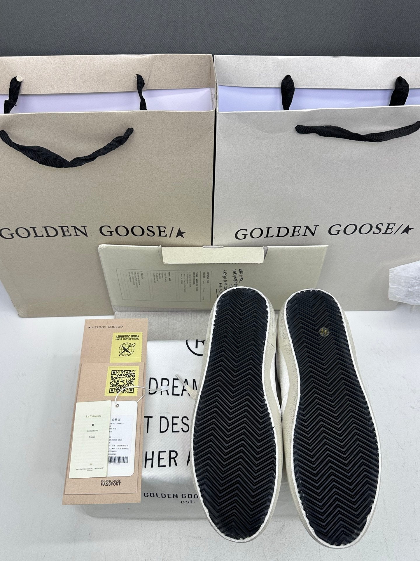 Golden Goose Super-Star 'Orange Star/Beige Tab'