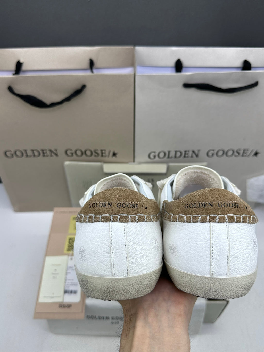 Golden Goose Super-Star 'Orange Star/Beige Tab'