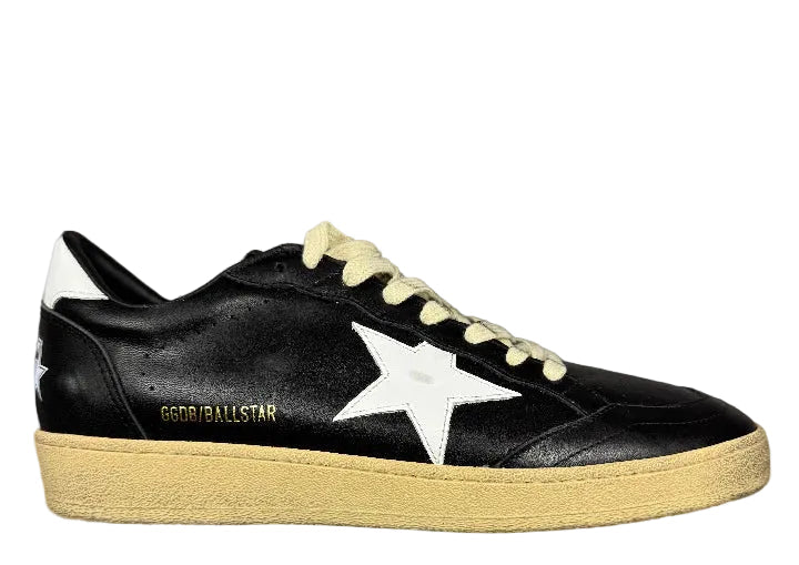 Golden Goose Ball-Star 'Black Leather White Star & Tab'