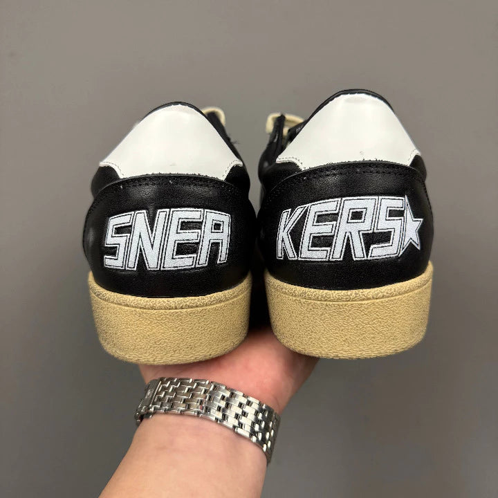 Golden Goose Ball-Star 'Black Leather White Star & Tab'