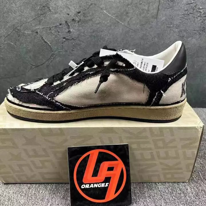 Golden Goose Ball-Star 'LTD Black Star & Tab'