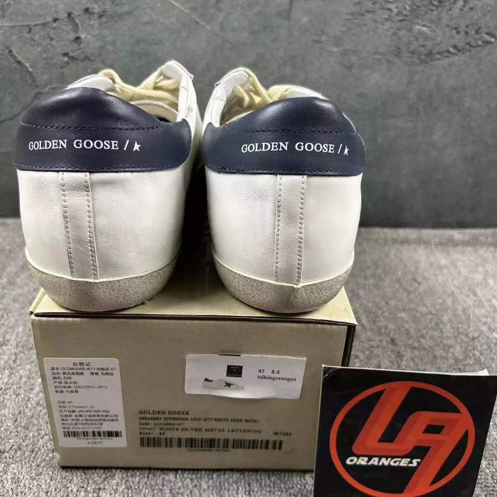 Golden Goose Super-Star 'Navy Star & Heel Tab'