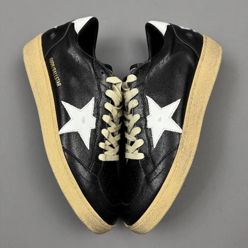 Golden Goose Ball-Star 'Black Leather White Star & Tab'