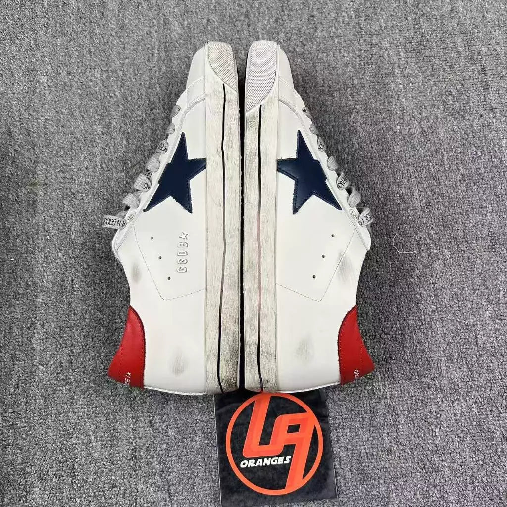 Golden Goose Super-Star 'Navy Star Red Tab'