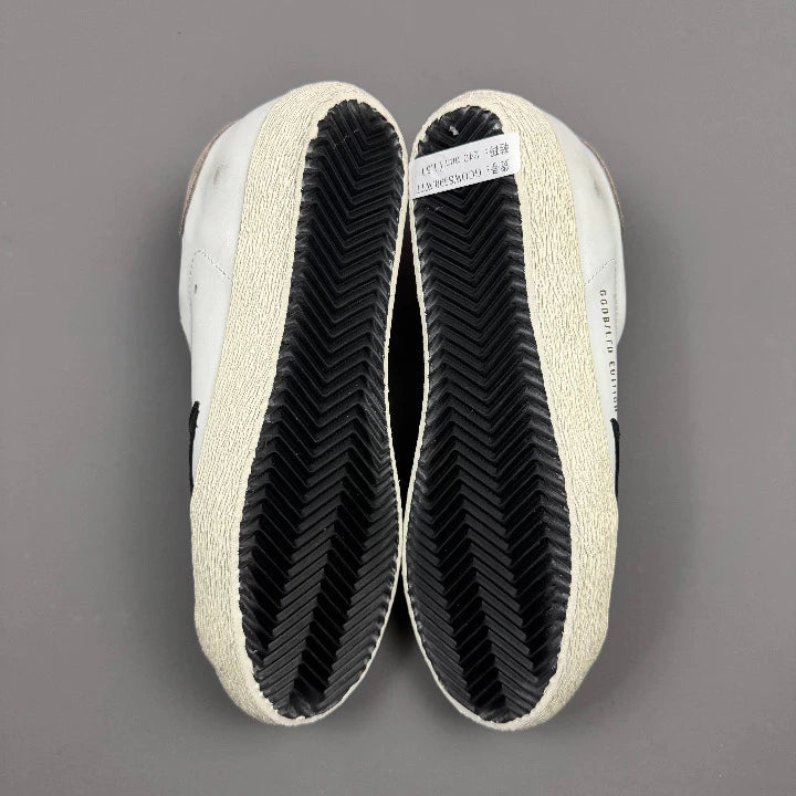 Golden Goose Super-Star 'LTD Black Leather Star/Brown Suede Toebox & Tab'