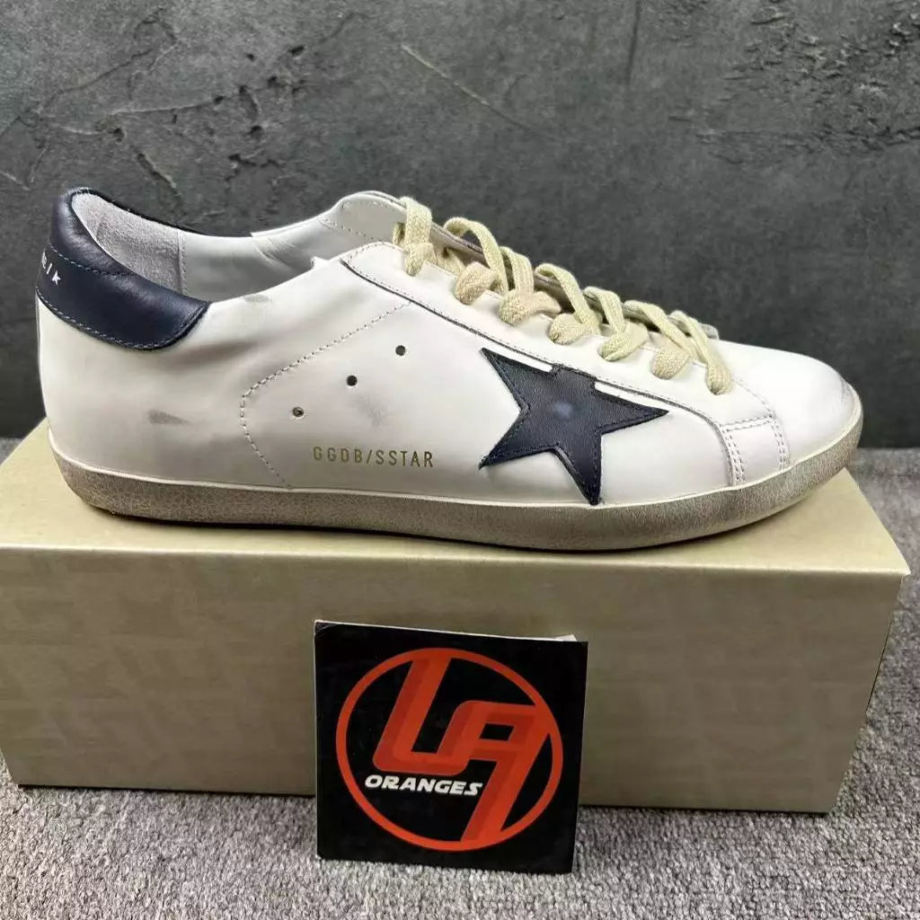 Golden Goose Super-Star 'Navy Star & Heel Tab'
