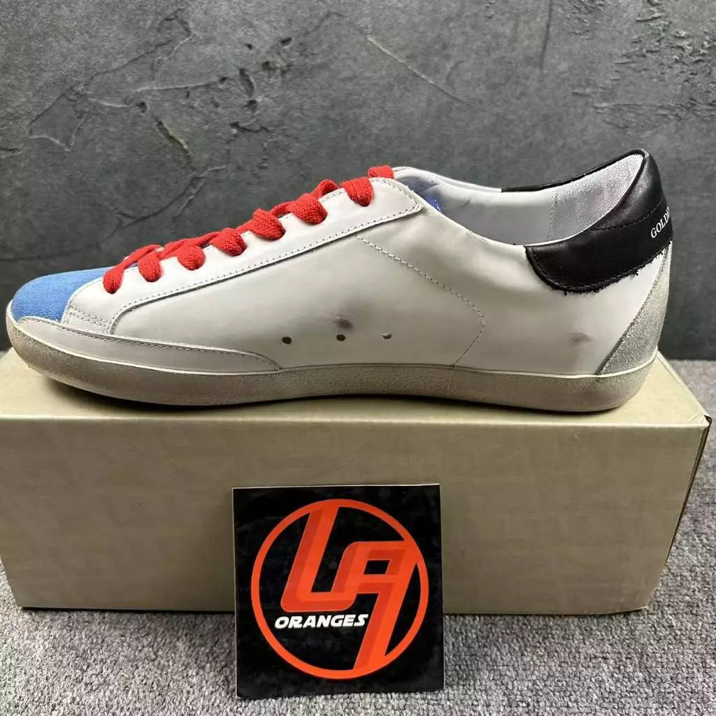 Golden Goose Super-Star 'White Blue Red Lace Black Tab'