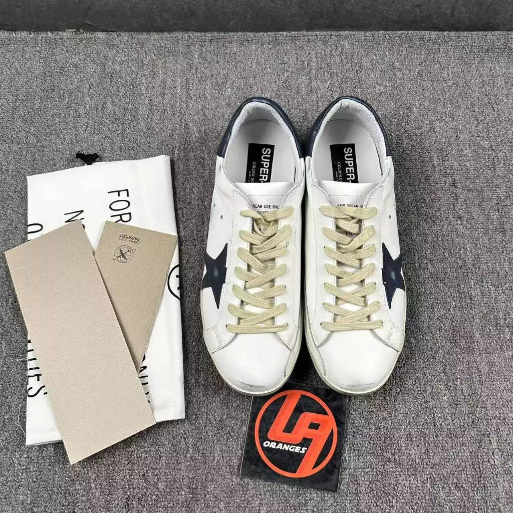 Golden Goose Super-Star 'Navy Star & Heel Tab'