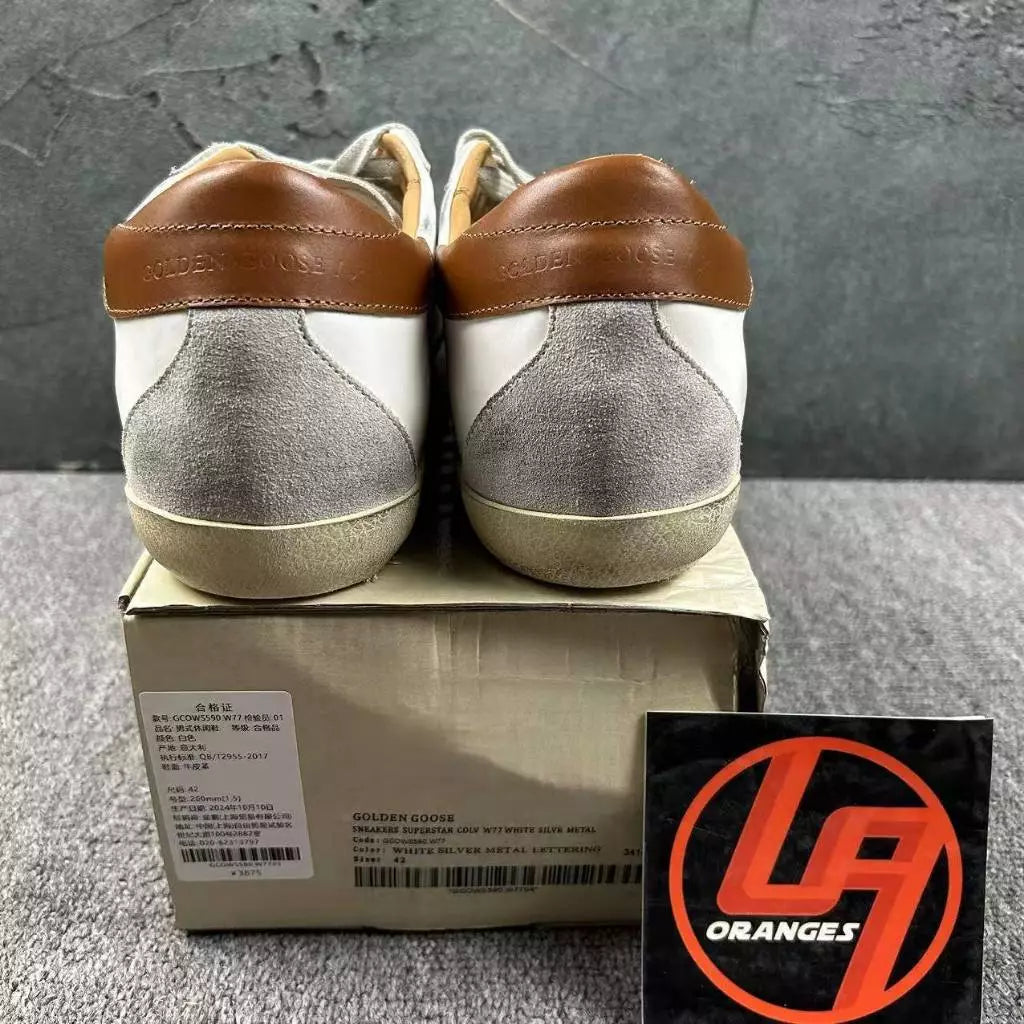 Golden Goose Super-Star 'Suede Star/Brown Heel Tab'