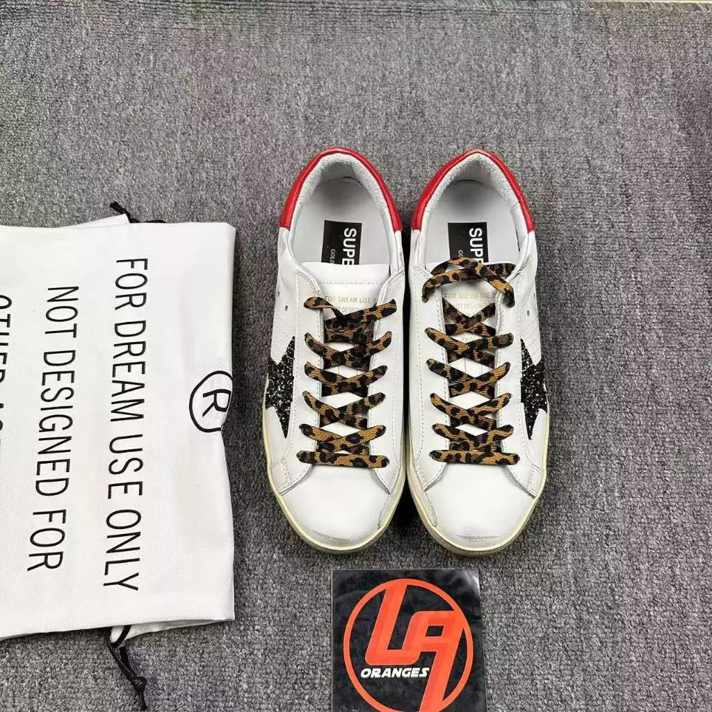 Golden Goose Super-Star 'Black Gem Star Red Tab'