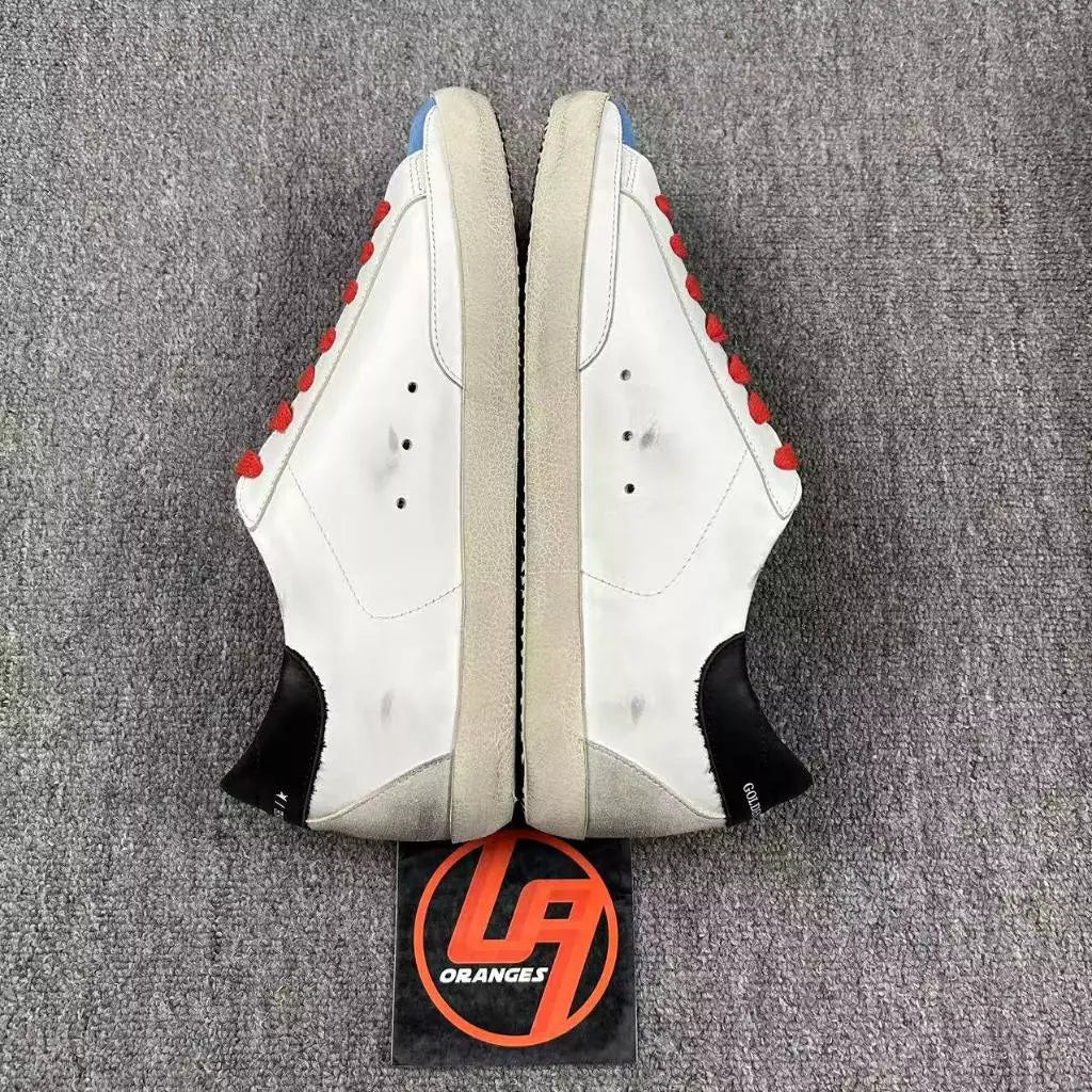 Golden Goose Super-Star 'White Blue Red Lace Black Tab'