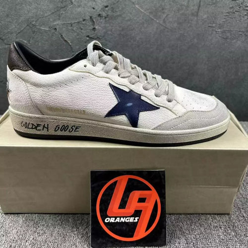 Golden Goose Ball-Star 'LTD Navy Leather Star/Brown Tab'
