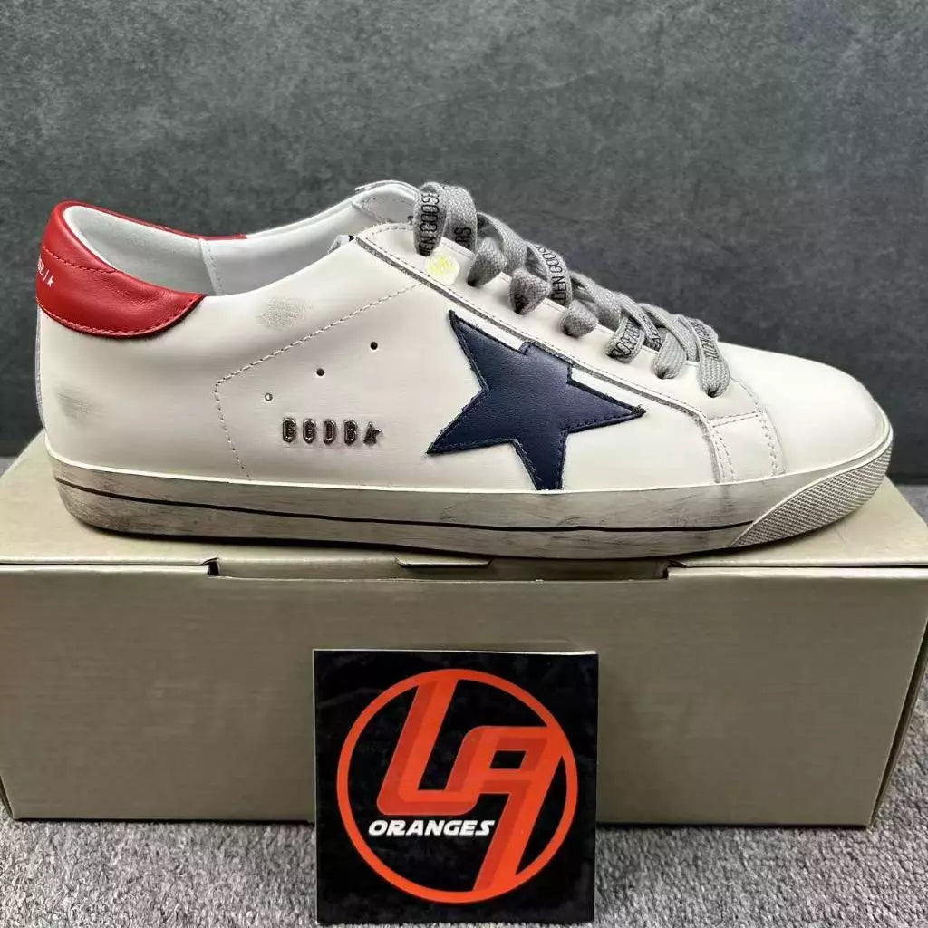 Golden Goose Super-Star 'Navy Star Red Tab'