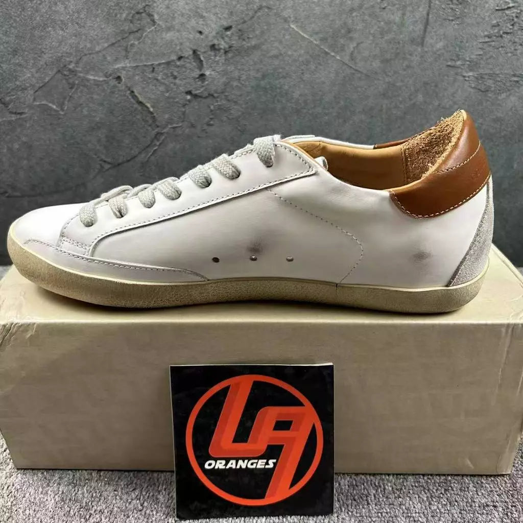 Golden Goose Super-Star 'Suede Star/Brown Heel Tab'