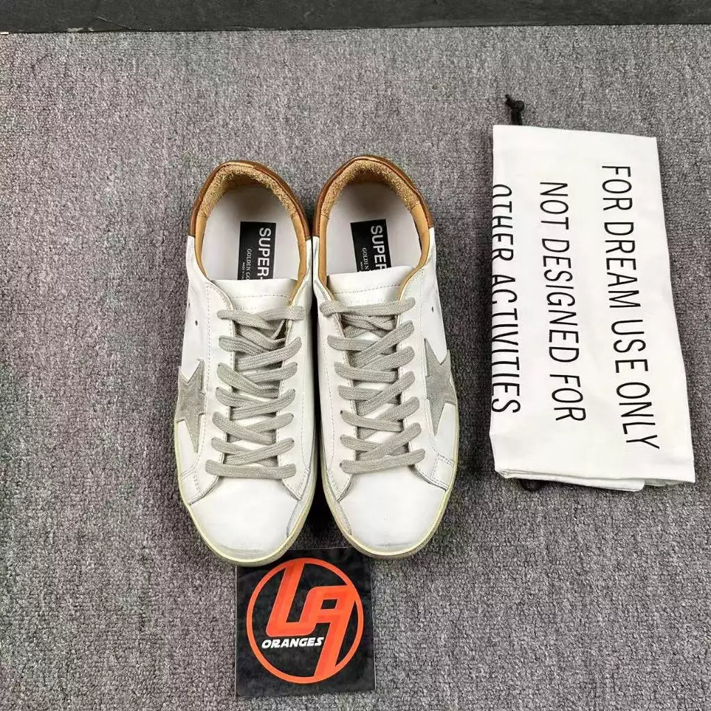 Golden Goose Super-Star 'Suede Star/Brown Heel Tab'