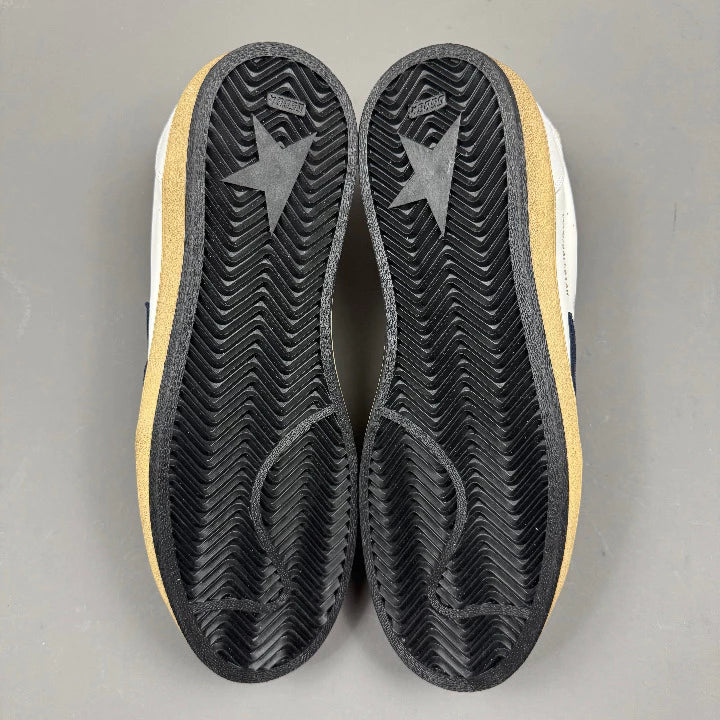 Golden Goose Ball-Star 'Suede Navy Star/ Metallic Gold Tab'