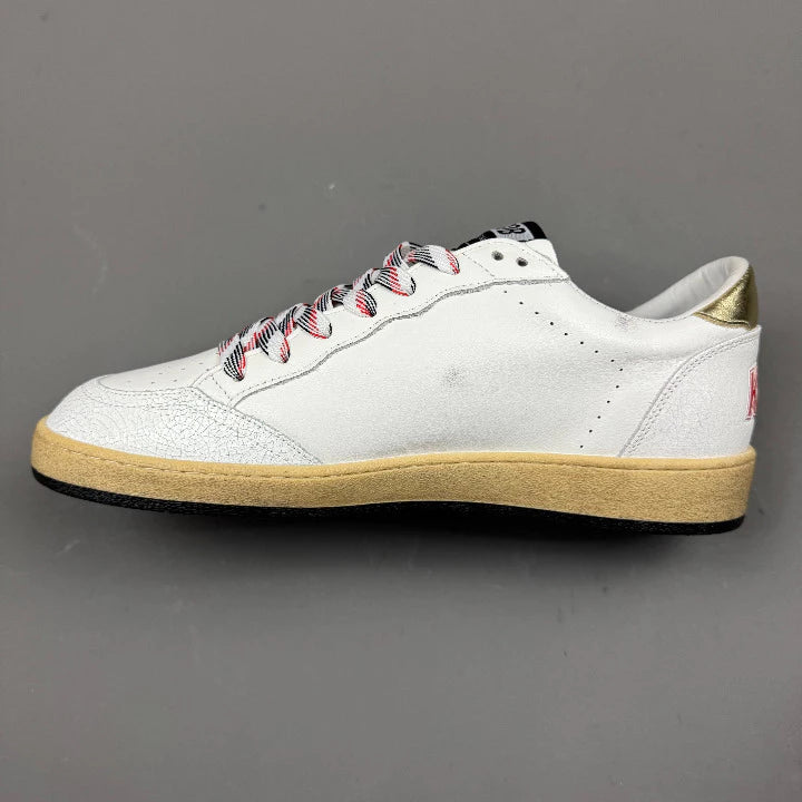 Golden Goose Ball-Star 'Suede Navy Star/ Metallic Gold Tab'