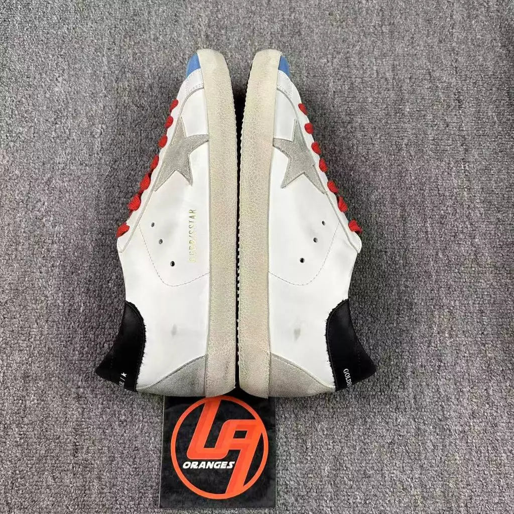 Golden Goose Super-Star 'White Blue Red Lace Black Tab'