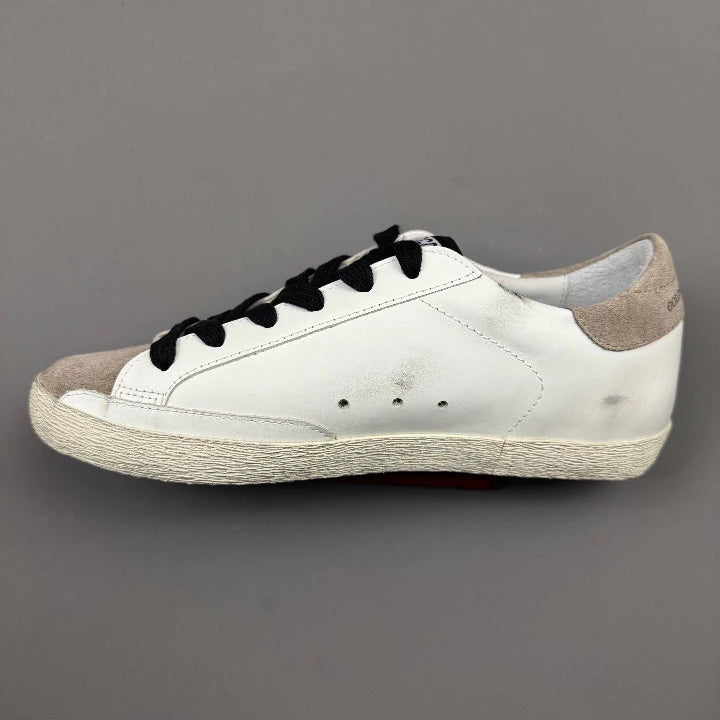 Golden Goose Super-Star 'LTD Black Leather Star/Brown Suede Toebox & Tab'