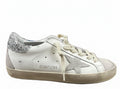 Golden Goose Super-Star 'Suede Star/Silver Glitter Heel Tab'
