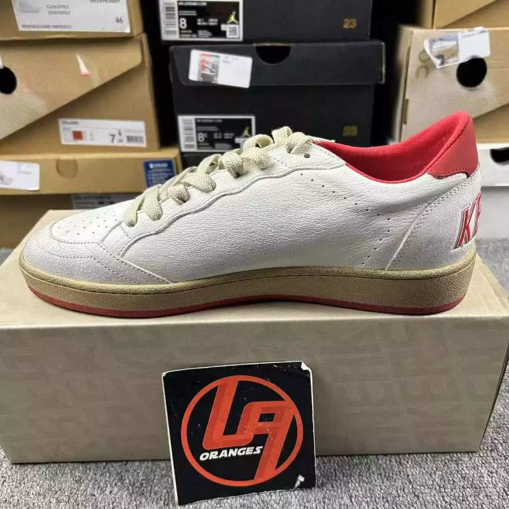 Golden Goose Ball-Star 'Red Leather Star/Red Tab'