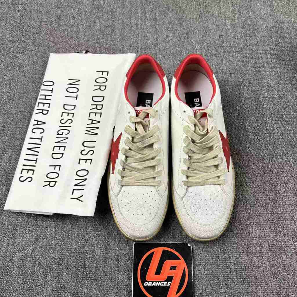 Golden Goose Ball-Star 'Red Leather Star/Red Tab'