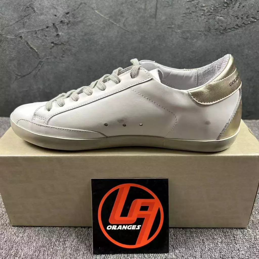 Golden Goose Super-Star 'Silver Glitter Star/Gold Tab'