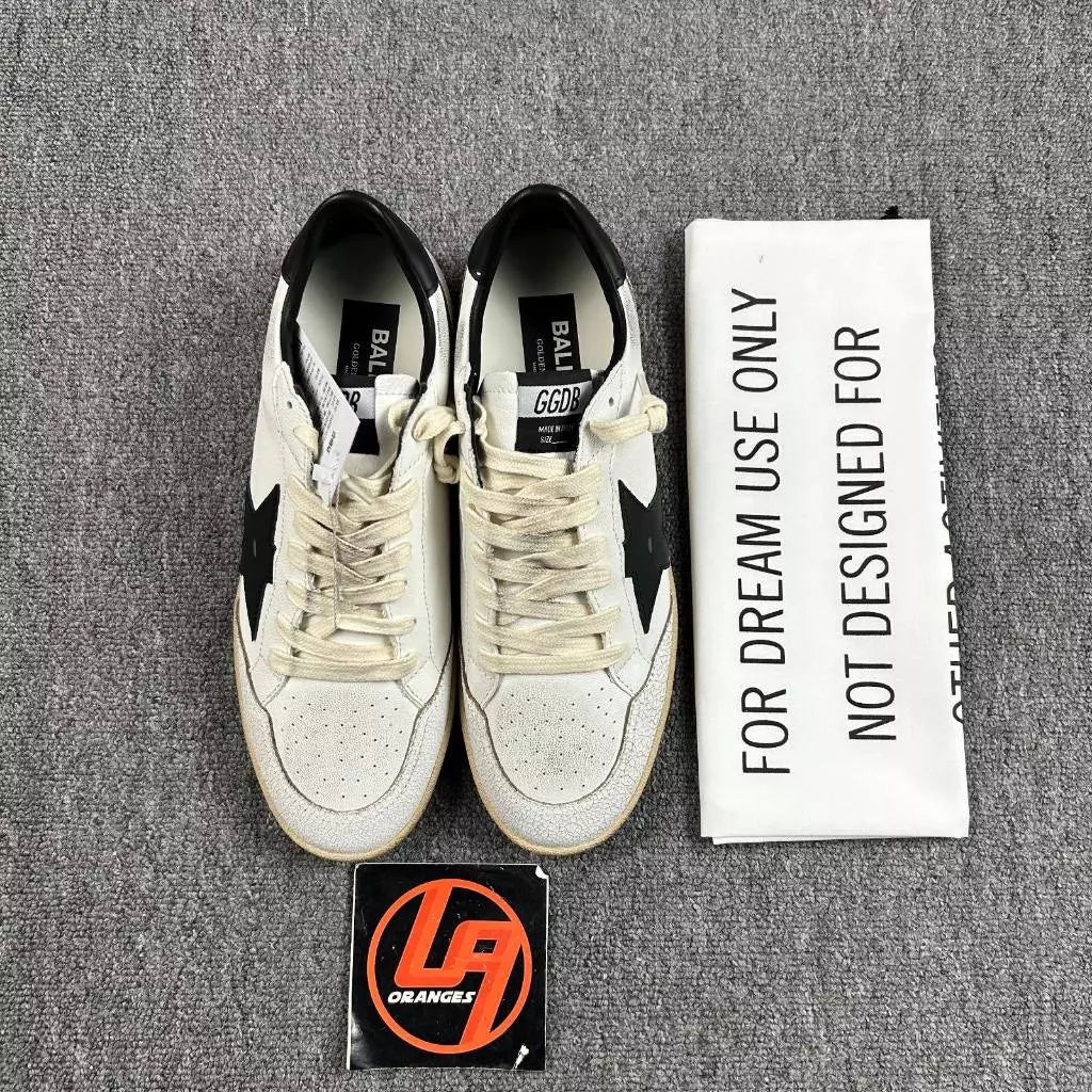 Golden Goose Ball-Star 'Black Leather Star & Black Tab'
