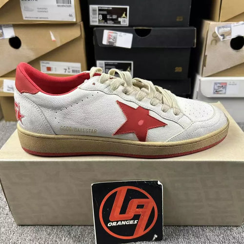 Golden Goose Ball-Star 'Red Leather Star/Red Tab'