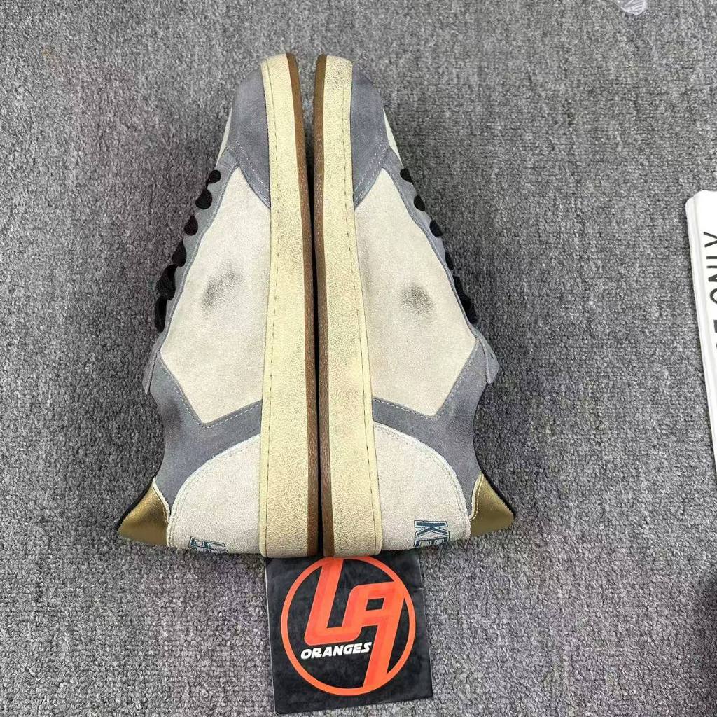 Golden Goose Ball-Star 'Nubuck Uppers Silver Star/Gold Tab'