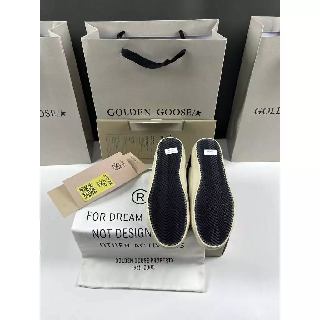 Golden Goose Super-Star 'Glitter Brown Star/Leather Black Tab'