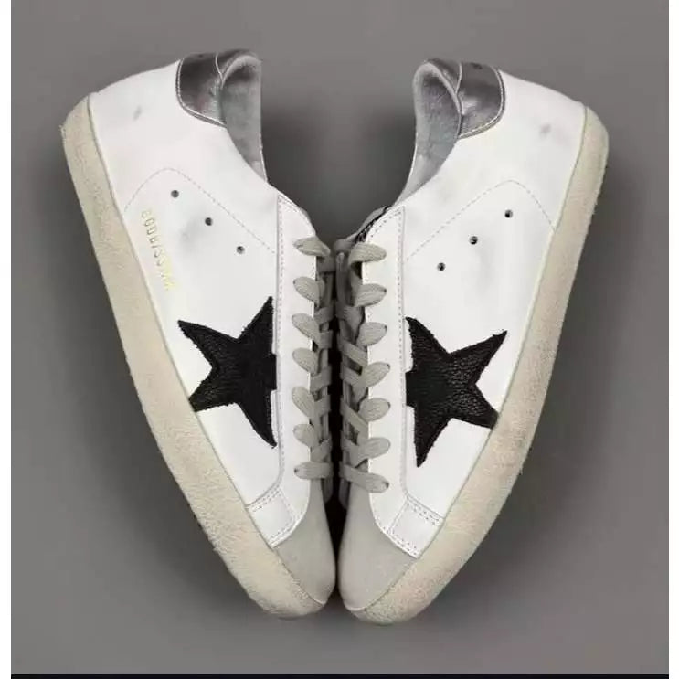 Golden Goose Super-Star 'Black Star/Silver Tab'
