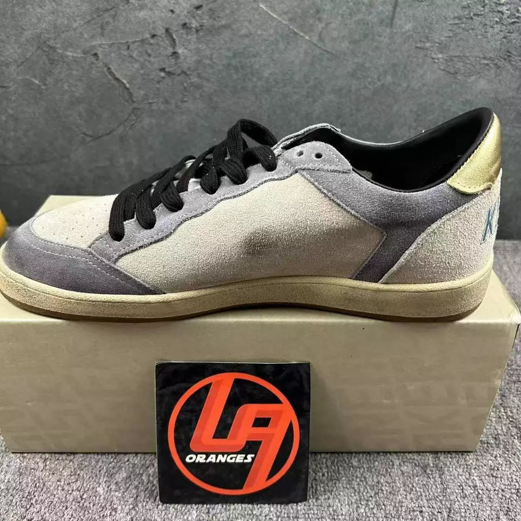 Golden Goose Ball-Star 'Nubuck Uppers Silver Star/Gold Tab'