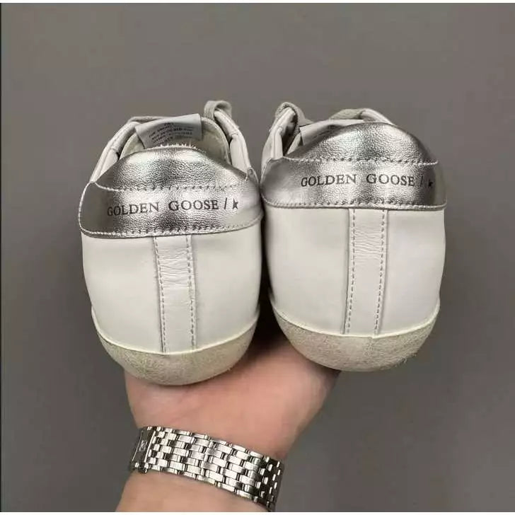 Golden Goose Super-Star 'Black Star/Silver Tab'