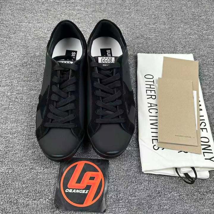 Golden Goose Super-Star 'Triple Black Gamusa Black Star & Tab'
